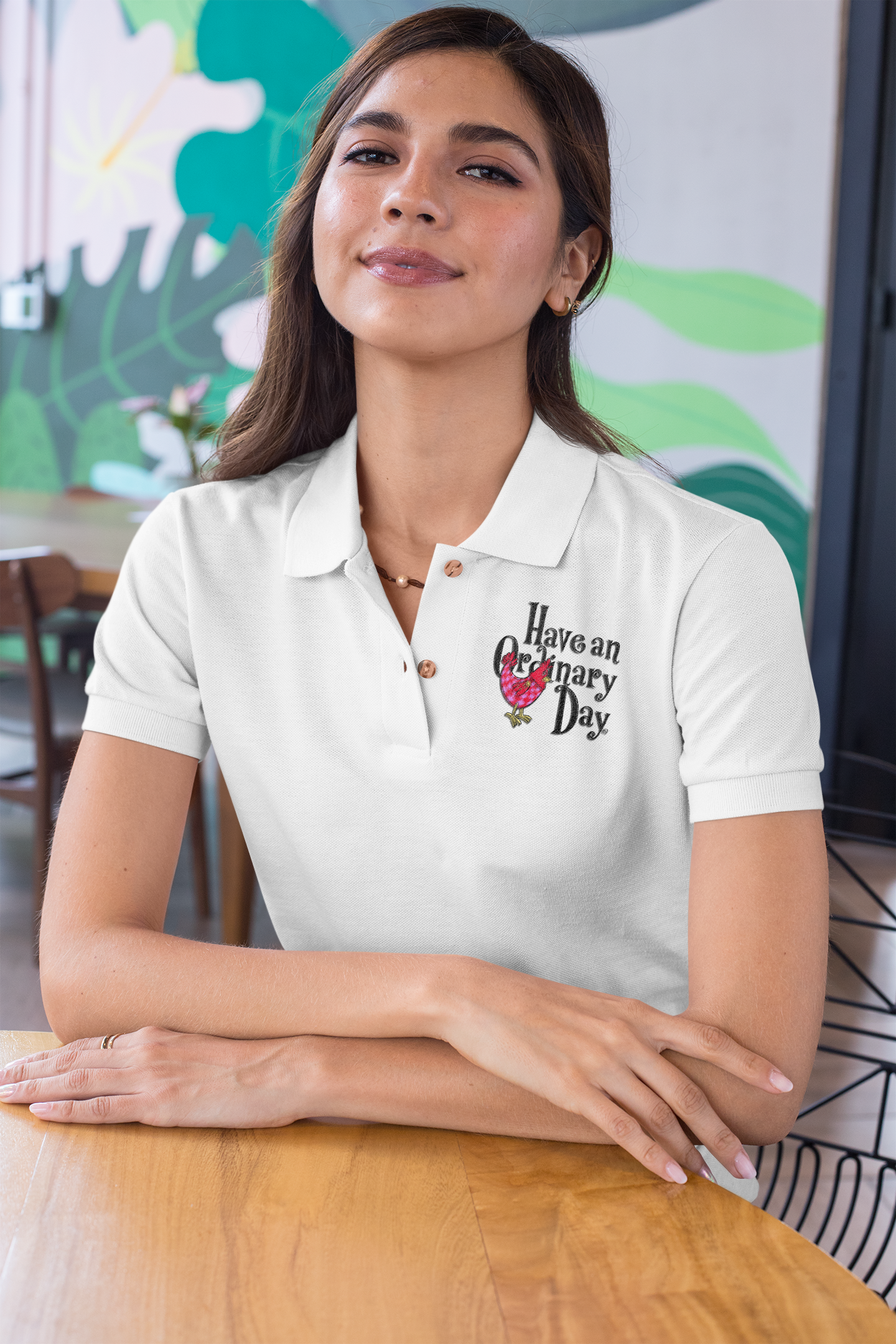 Unisex Pique Polo Shirt (Embroidery) Have An Ordinary Day