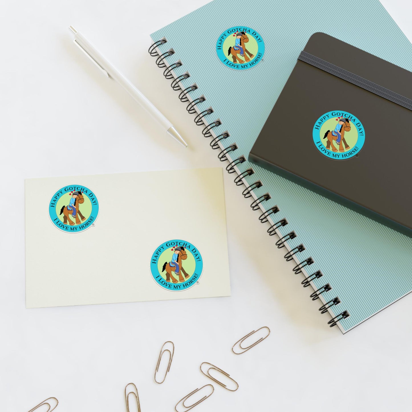 Hug Horse Sticker Sheets, Equestrian Sticker Pack, Horse Lover Decals, Animal Hugging Sticker Set, Cute Pony Stickers, Notebook Stickers