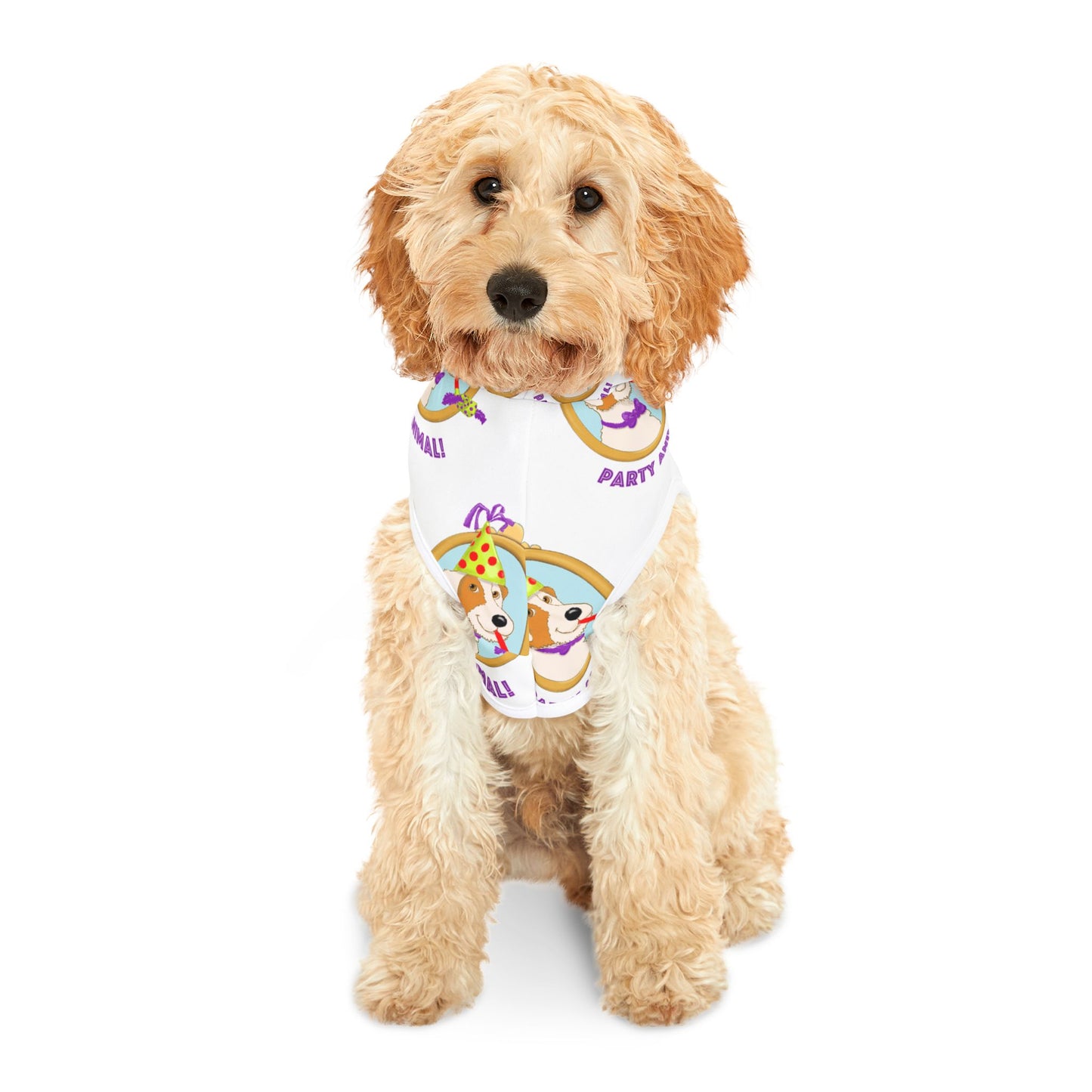 Party Animals Pet Hoodie | Cute Dog Portrait Pattern