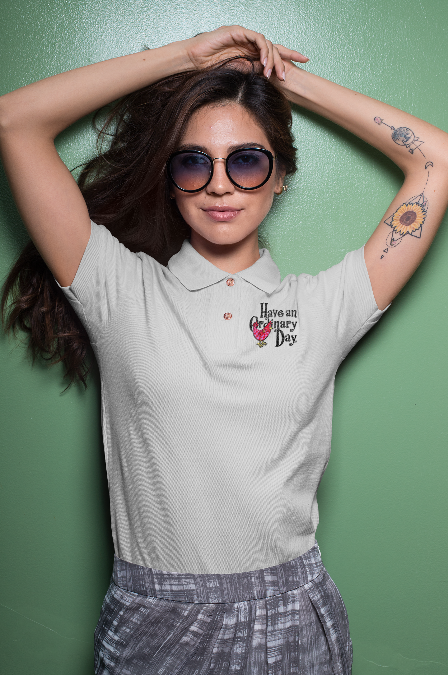 Unisex Pique Polo Shirt (Embroidery) Have An Ordinary Day