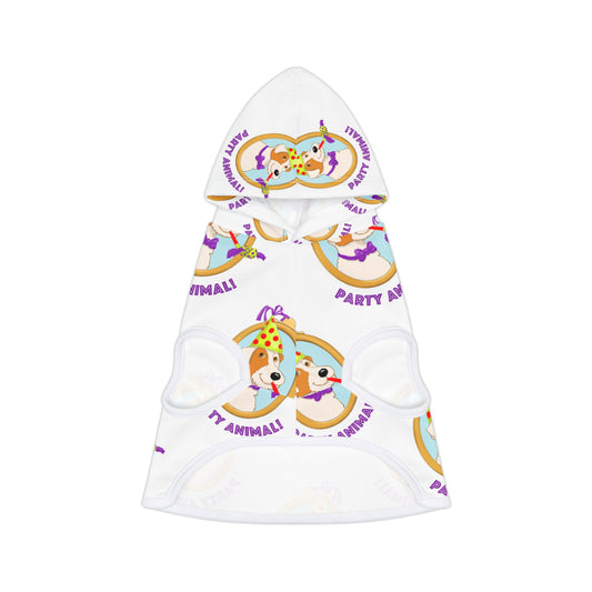 Party Animals Pet Hoodie | Cute Dog Portrait Pattern