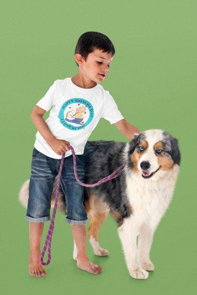 Happy Gotcha Day Kids Tee, Celebrate Gotcha Day, Kids Cotton T-Shirt, Dog Lovers Gift Tee, Fun Kids Apparel, Unique Pet Celebration Shirt