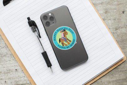 Hug Horse Sticker Sheets, Equestrian Sticker Pack, Horse Lover Decals, Animal Hugging Sticker Set, Cute Pony Stickers, Notebook Stickers