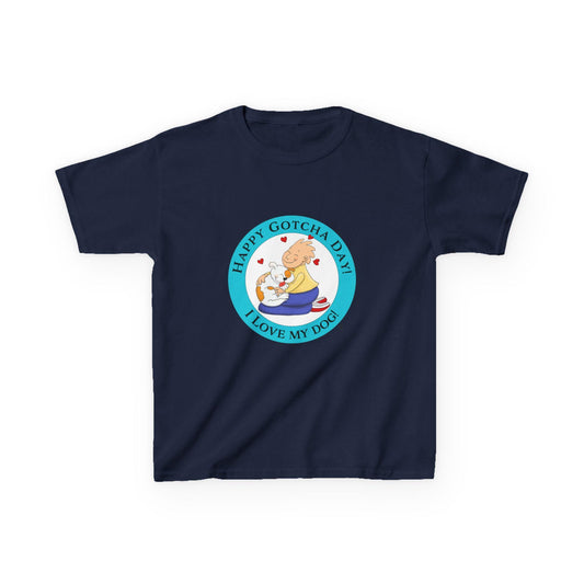 Happy Gotcha Day Kids Tee, Celebrate Gotcha Day, Kids Cotton T-Shirt, Dog Lovers Gift Tee, Fun Kids Apparel, Unique Pet Celebration Shirt