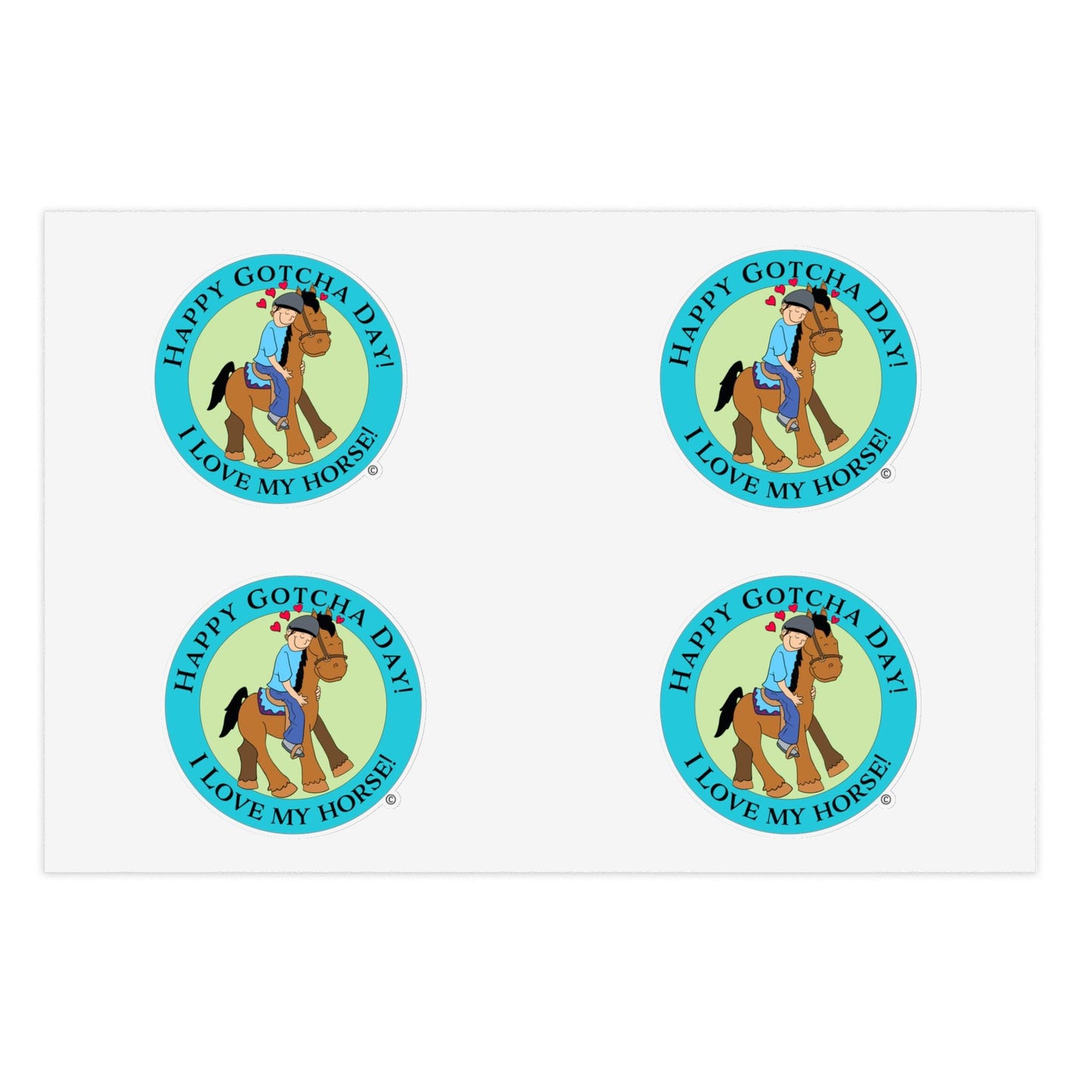 Hug Horse Sticker Sheets, Equestrian Sticker Pack, Horse Lover Decals, Animal Hugging Sticker Set, Cute Pony Stickers, Notebook Stickers