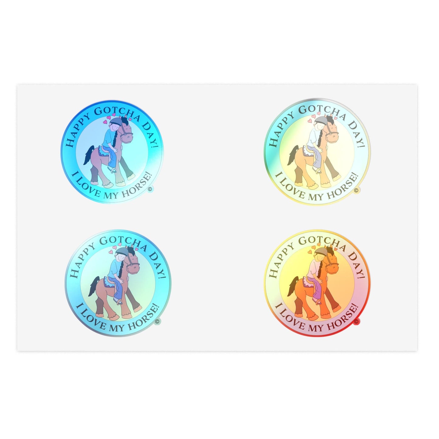 Hug Horse Sticker Sheets, Equestrian Sticker Pack, Horse Lover Decals, Animal Hugging Sticker Set, Cute Pony Stickers, Notebook Stickers