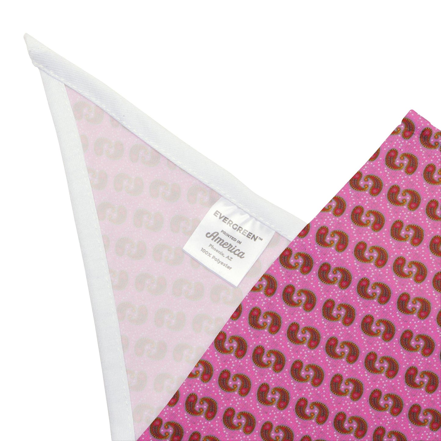 Dog Bandana, Pink Paisley Bandana - Pet Bandana for Dogs, Puppy Neck Scarf, Cute Pet Accessories, Dog Lover Gift, Dog Apparel, Cat Bandana,